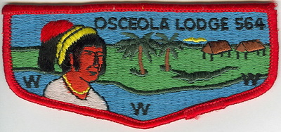 OA Lodge 564 Osceola S16a Flap light face MS772 